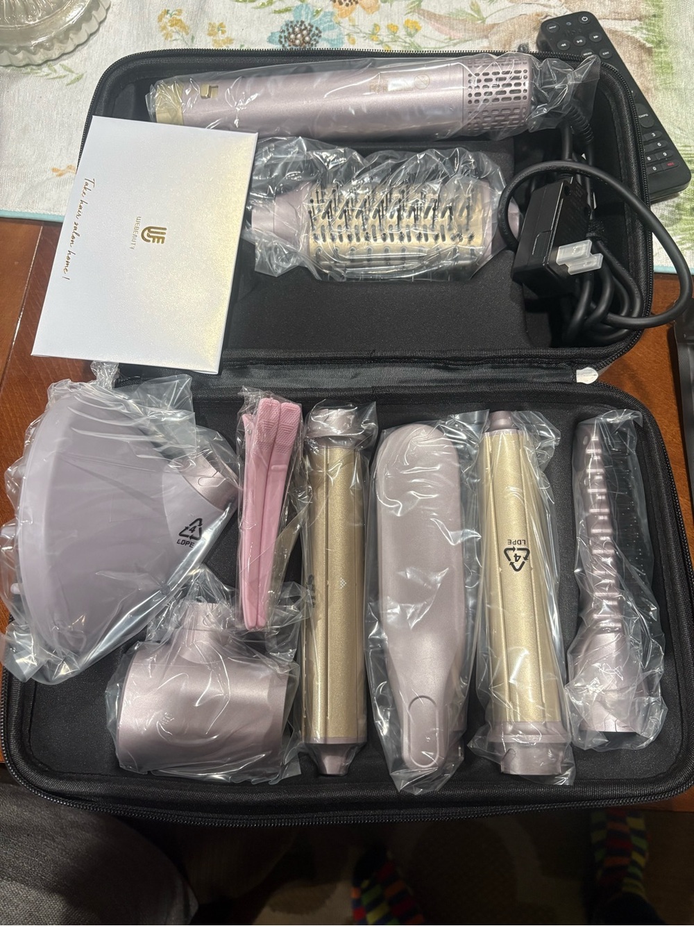 Premium Women’s 7-in-1 Hair Styling Set - Rose Gold Webeauty